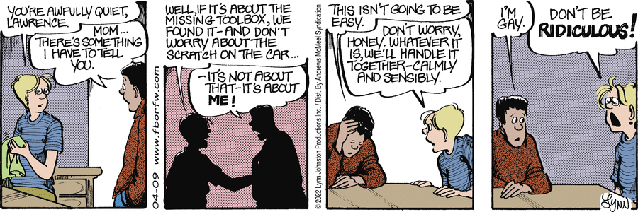 A strip from Lawrence's story