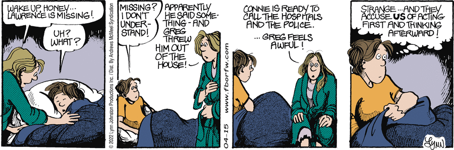 A strip from Lawrence's story