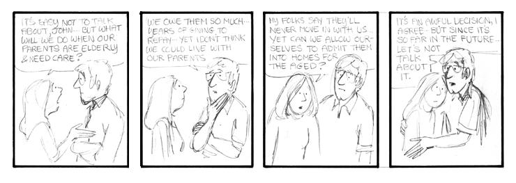 An unfinished strip.