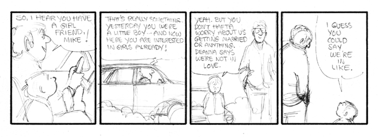 Michael tells John he's in like with Deanna.