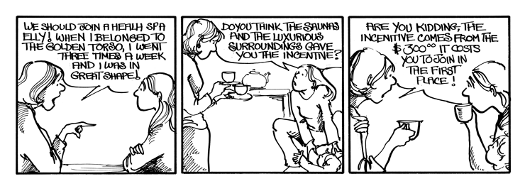 Anne thinks she and Elly should join a spa.