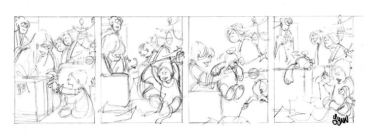 An unfinished strip.